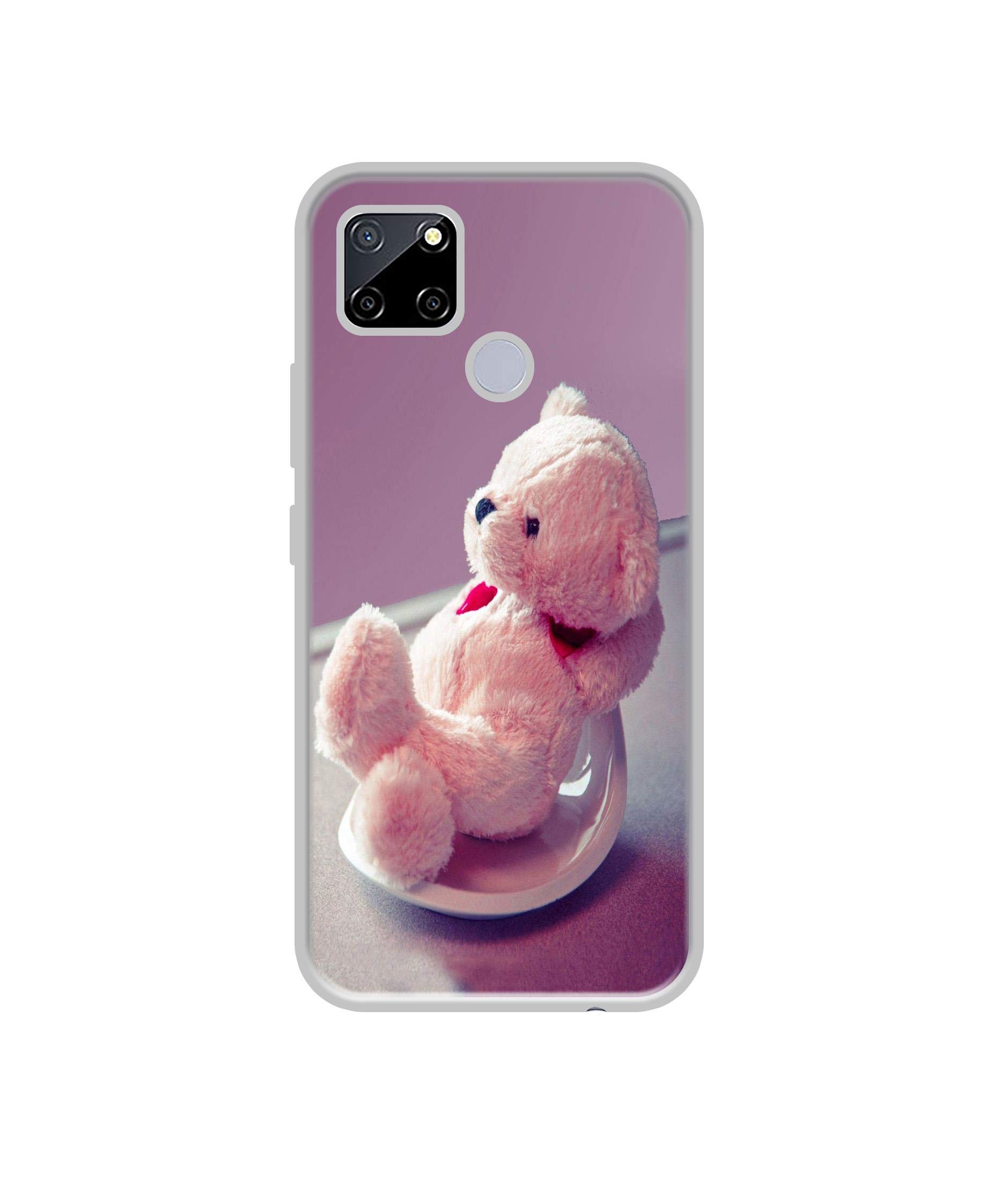 Casotec Cute Teddy Bear Design Printed Silicon Soft TPU Back Case Cover for Realme C12 / C25 / Narzo 20 / Narzo 30A - Multicolour (B08H7YQB16) Amazon Price History, Amazon Price Tracker