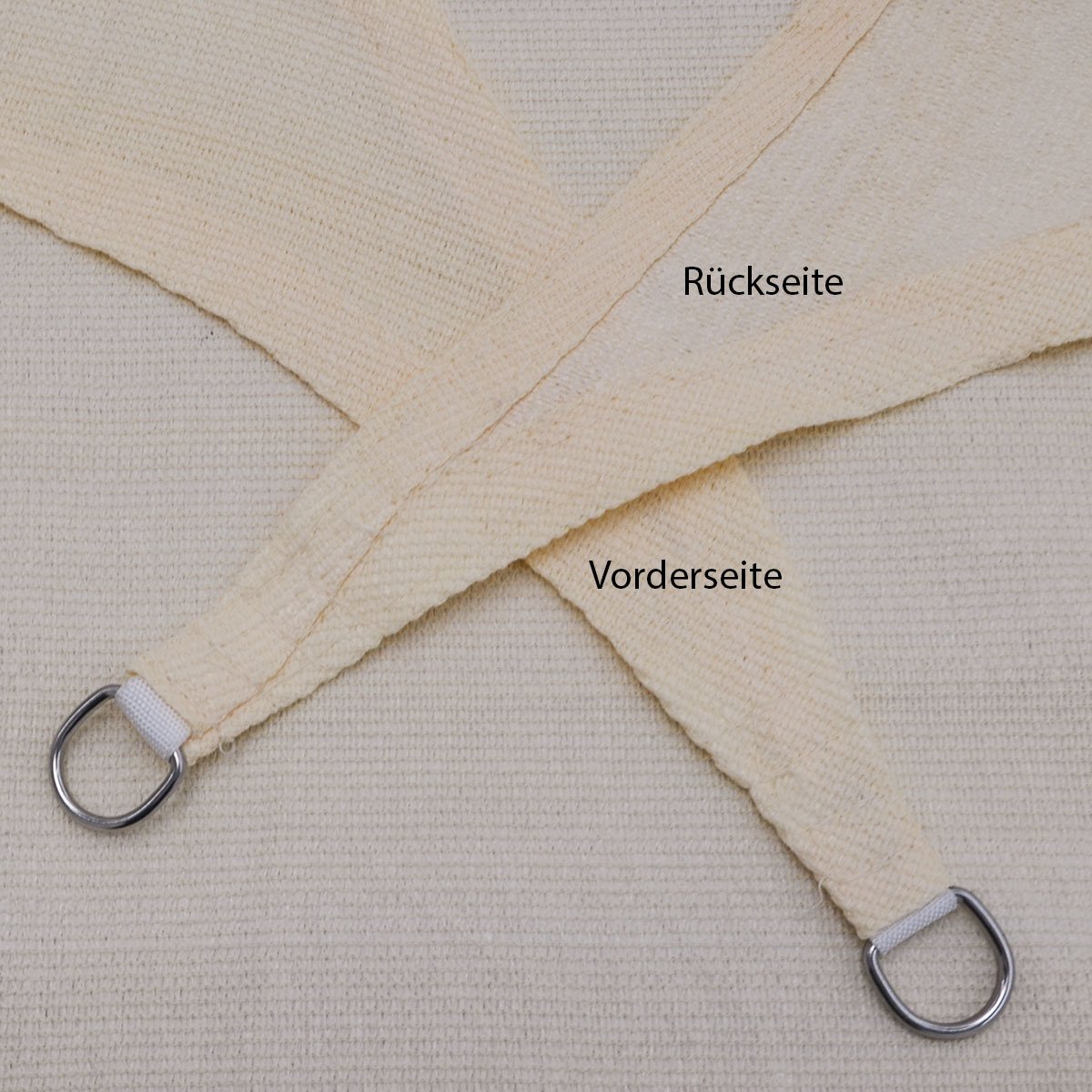 AMANKA Tenda da Sole UV - 6x4 m HDPE Rettangolare Telo di Protezione Solare Balcone Giardino Beige