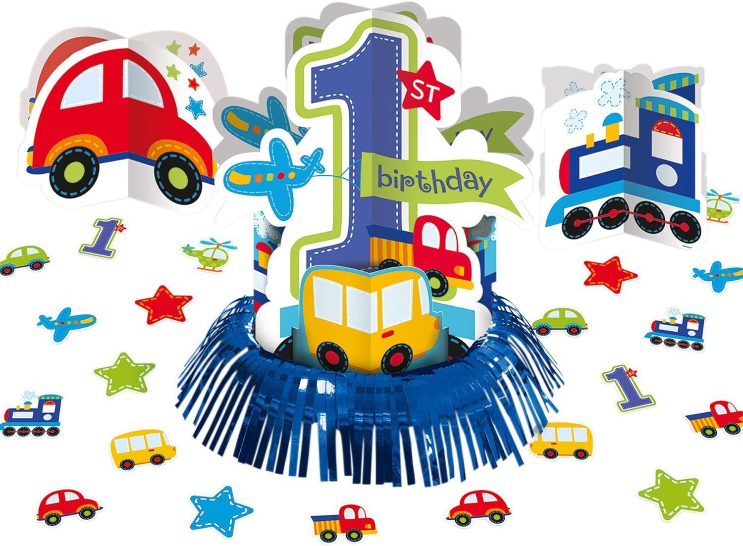 Amscan All Aboard Birthday Table Decorating Kits Amazon.co.uk Toys