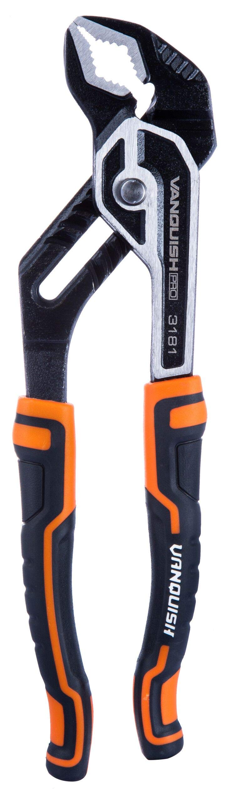VANQUISH 3181 Tongue and Groove Pliers with V-shaped Jaw Design, 10-Inch