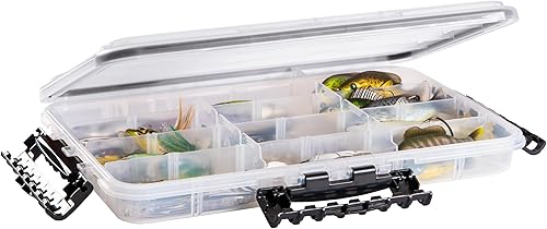 Miniatura 3 de Plano Waterproof 3700 Stowaway Tackle Box, 14" X 9" X 1.875", Durable Cam-Action Latches, O-Ring Seal, Adjustable Dividers for Versatile Fishing
