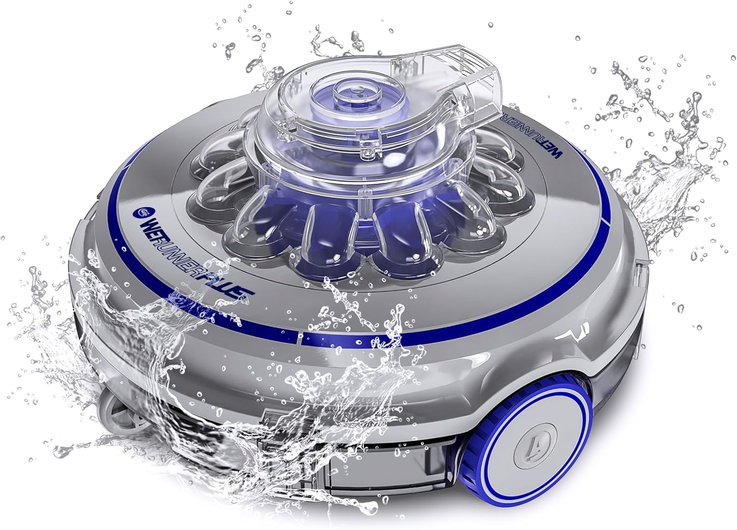 Gre RBR75 – Wet Runner Plus - Limpiador eléctrico a batería, inalámbrico, para piscinas fuera del suelo y enterradas hasta 10 x 5 m
