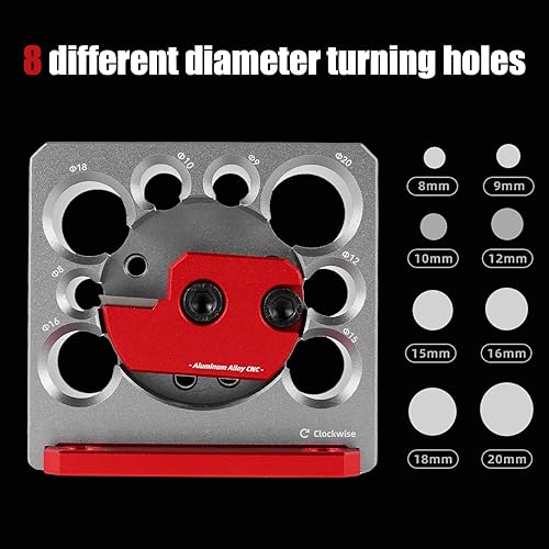 Miniatura 3 de Juego de plantillas para hacer clavijas, 6 piezas, insertos de carburo con hoja de carburo, placa cortadora de clavijas, 8 agujeros métricos de