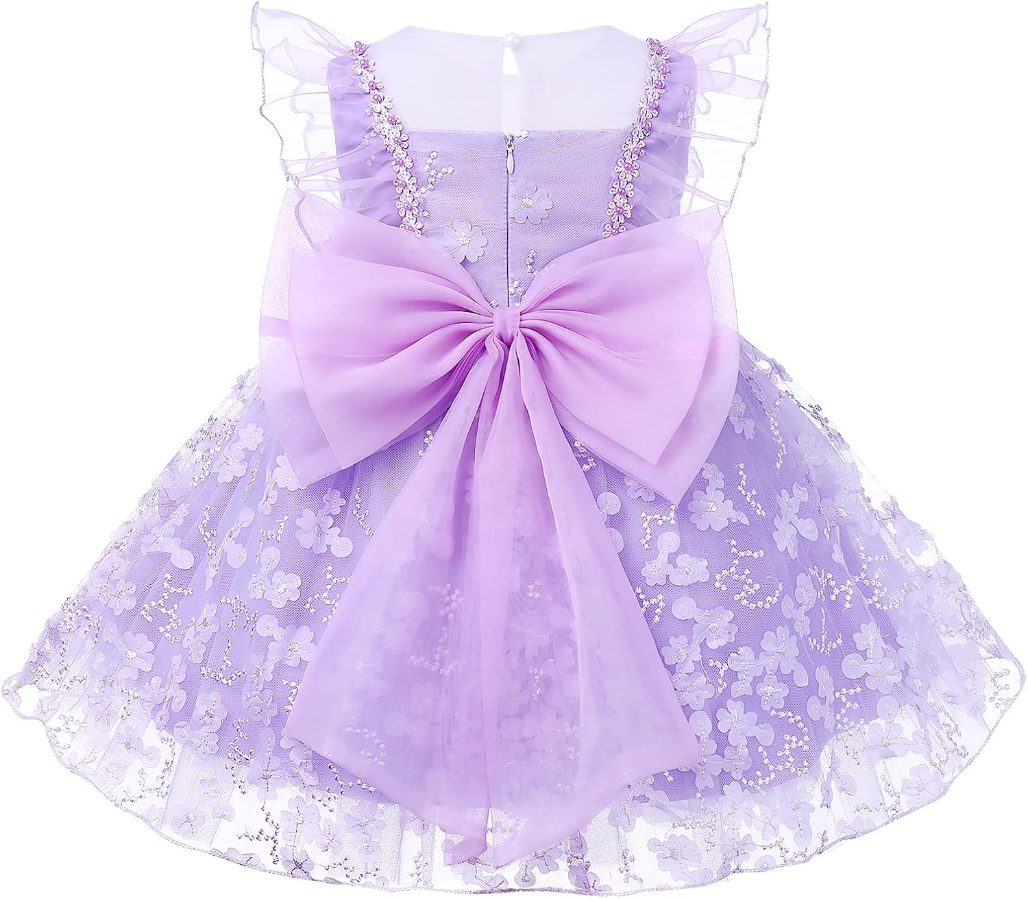 IMEKIS Baby Girl Butterfly Birthday Dress Tulle Wedding Formal Party Gown Cake Smash Photoshoot Outfit