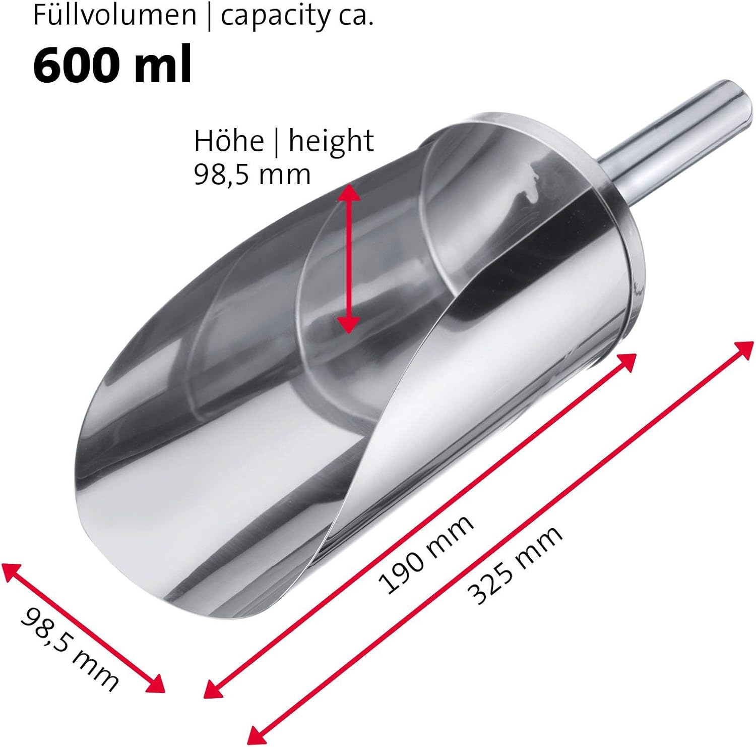 Westmark Stainless Steel Bottle Scoop 600ml