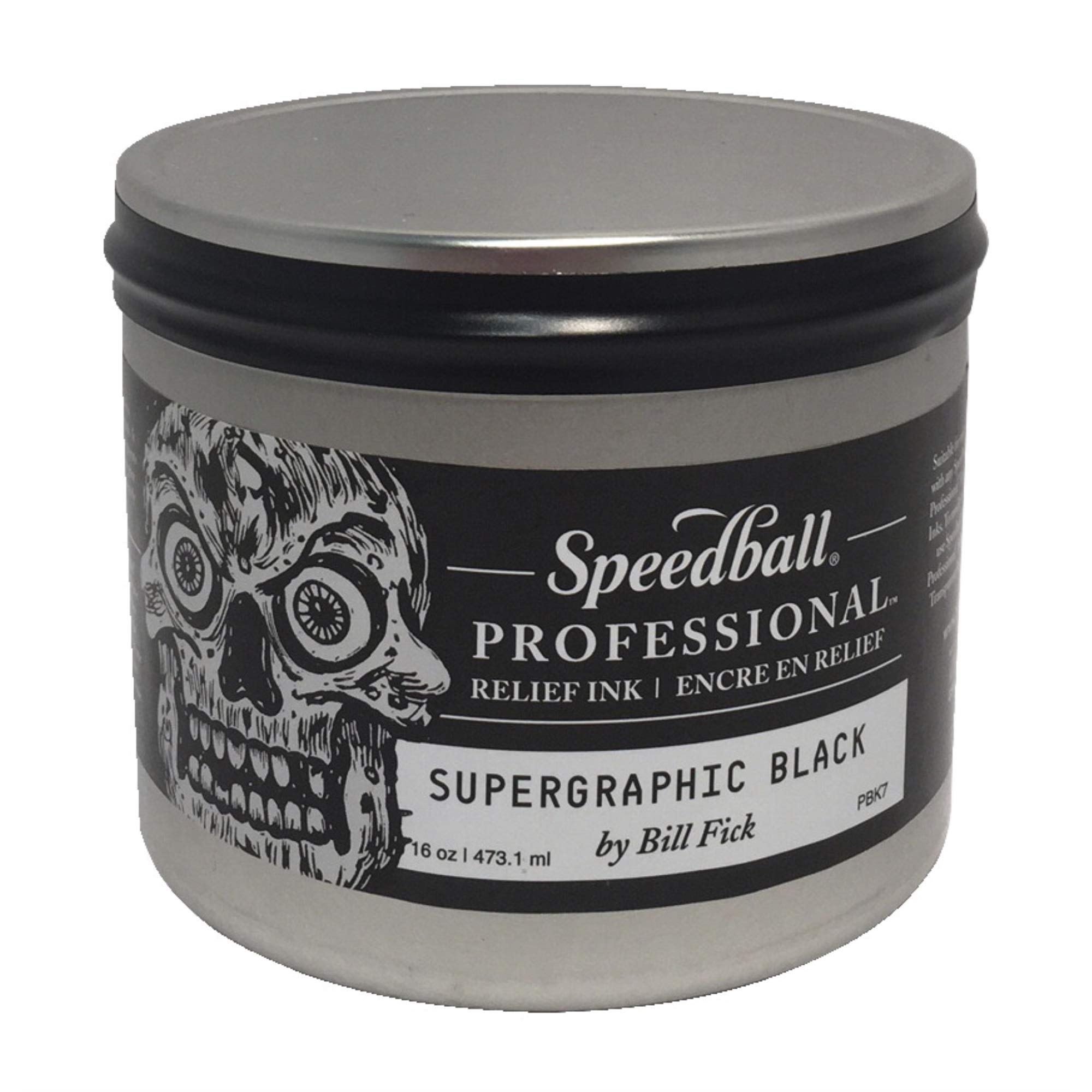 Speedball Professional Relief Ink Supergraphic Black 473.6 g