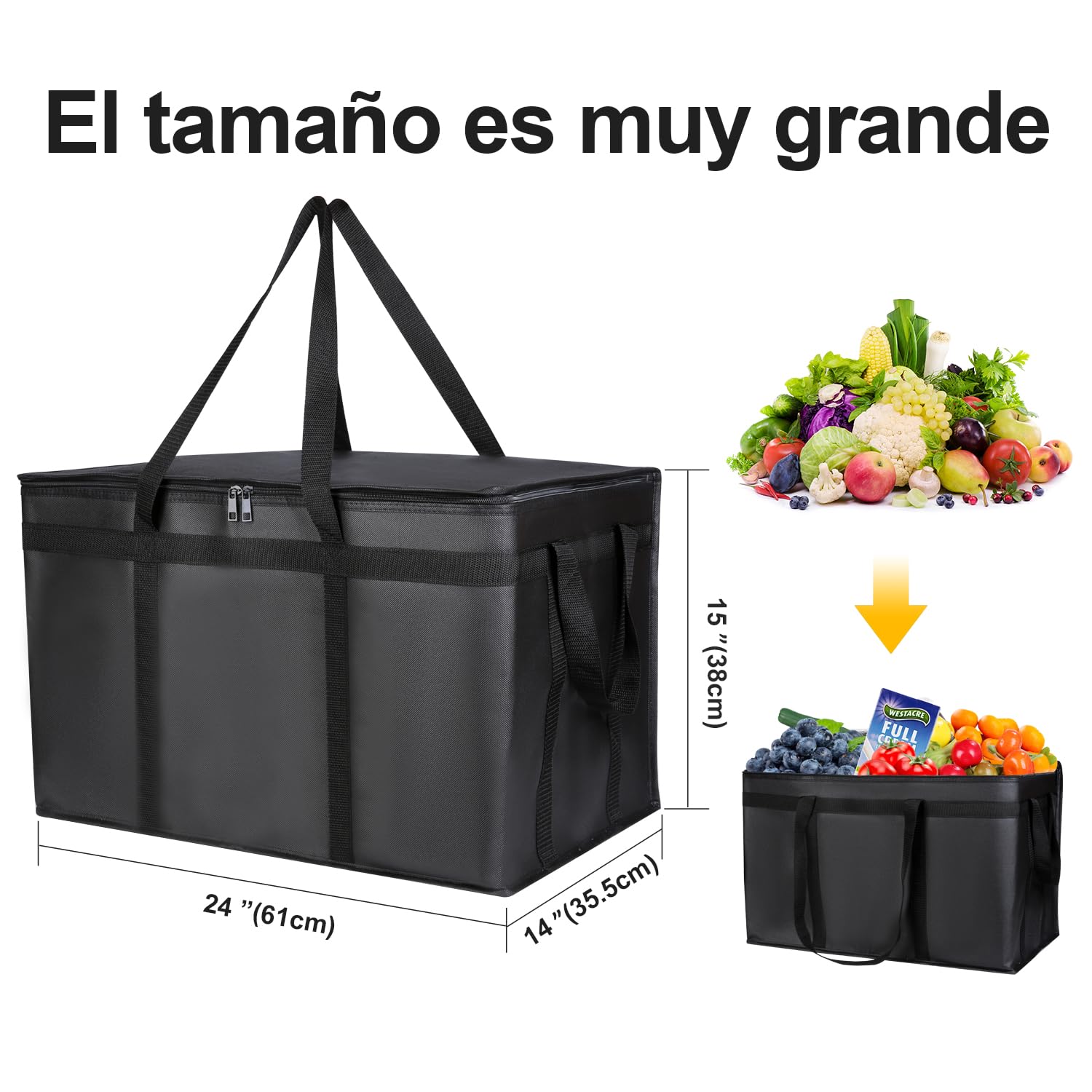 musbus 2链接 Las Bolsas de refrigermantienen los Alimentos Calientes Therma para los Accesorios de los compradores de Therma Caliente XL XXXL