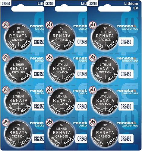 Renata CR2450N Baterías - Batería de litio de 3 V 2450 (12 unidades)