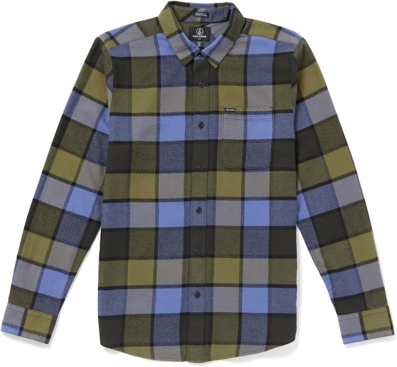 Volcom Men's Caden Plaid Long Sleeve Flannel Shirt