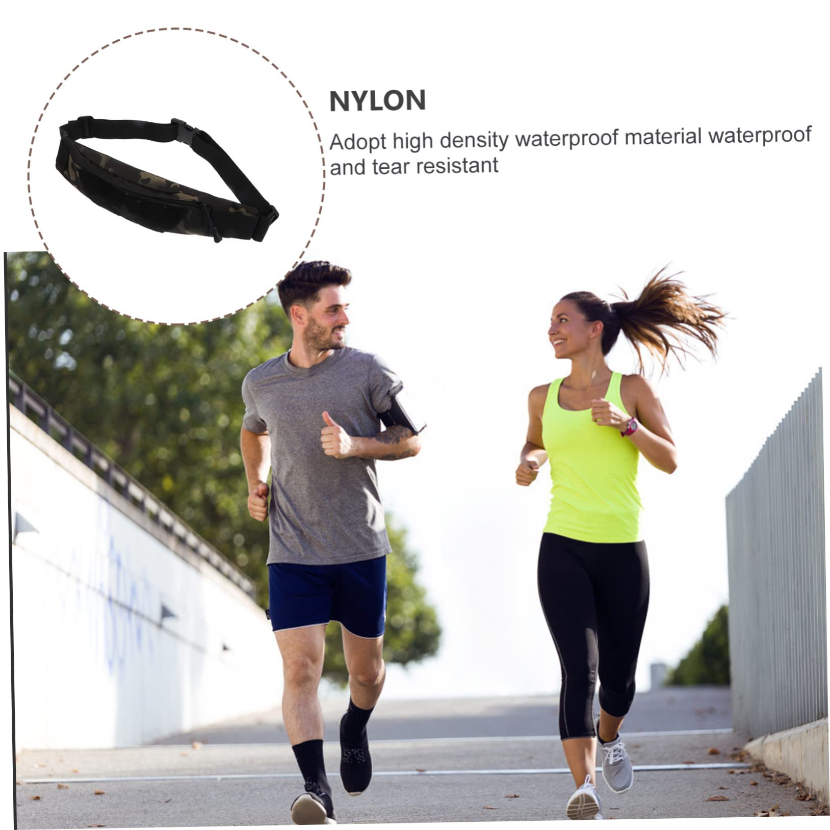GALPADA 2piezas Riñonera Deportiva Antirrobo Para Actividades Al Aire Bolsa De Cintura Para Senderismo Ciclismo y Ejercicio Acceso Rápido Teléfono y Pertenencias