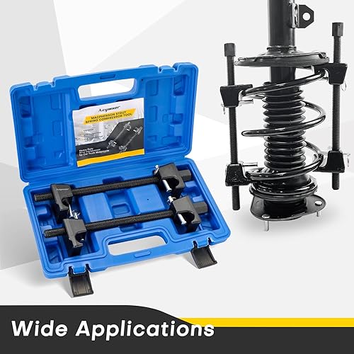 Miniatura 9 de Acymner Macpherson - Kit de herramientas para compresor de resorte de puntal, herramienta universal de compresor de resorte de bobina, compresor de