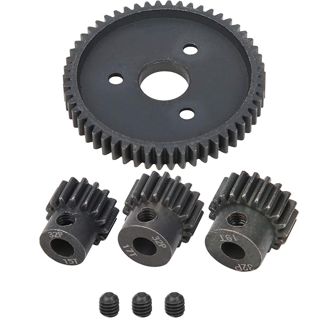Foto 4 de 8 de Engranaje de Coche RC, Accesorio RC de Larga Vida útil de Alta Resistencia de Acero Duro 54T