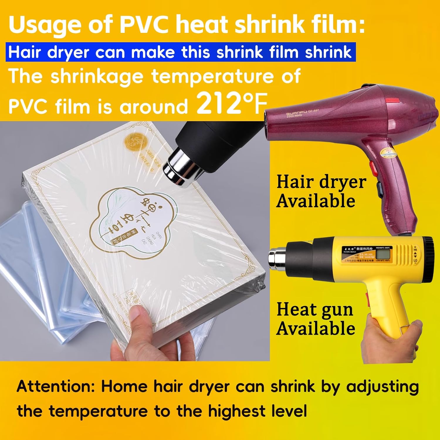 PVC Shrink Wrap Bags 16x24 Inches 100Pcs Heat Shrink Wrap Bags is Used to Store Wrap Embellished, Gift Baskets, Shoes, Jars, Industrial Grade Shrink Wrap Bags Transparent