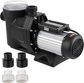 2.5HP Pool Pump Powerful 8880 GPH, Self Priming 110V Swimming Pool Pump, 1850W Single Speed In/Above Ground Pool Pumps for Pools, Spas, Hot Tubs, Fountains, and Water Circulation Systems