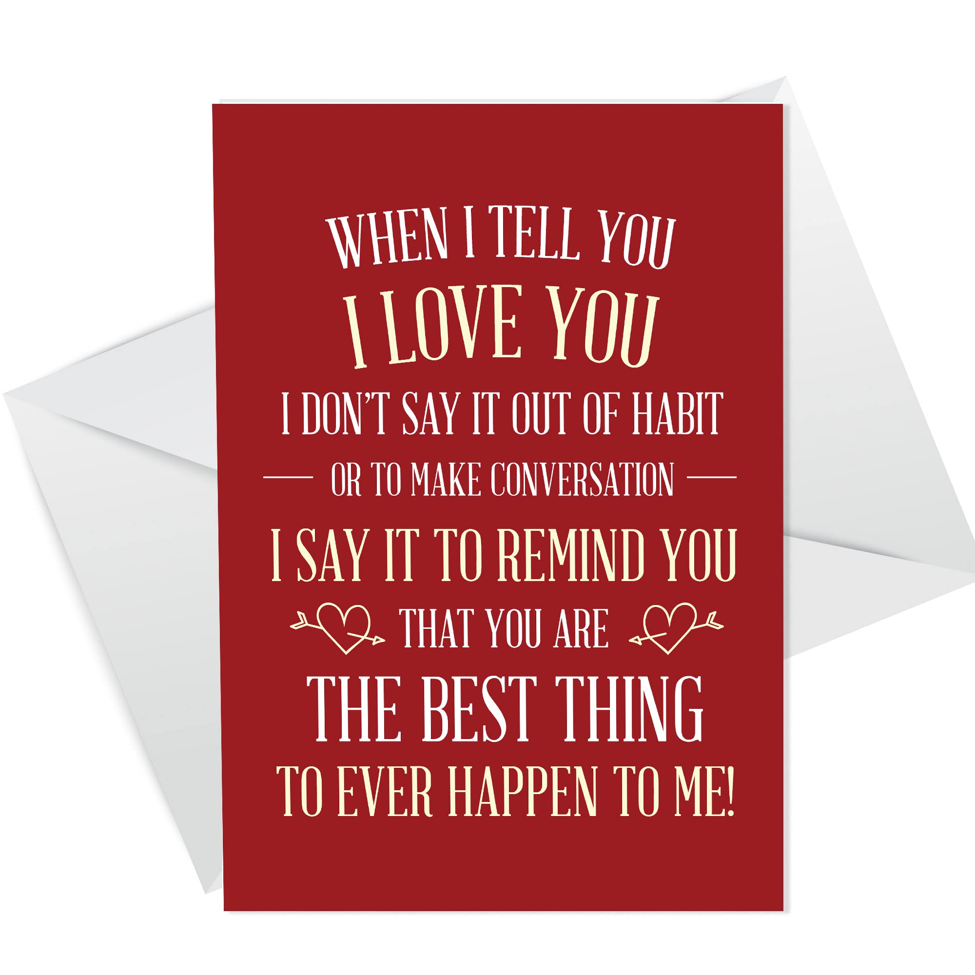 Anniversary Card For Boyfriend Girlfriend Husband Love Quote Card For Him Her