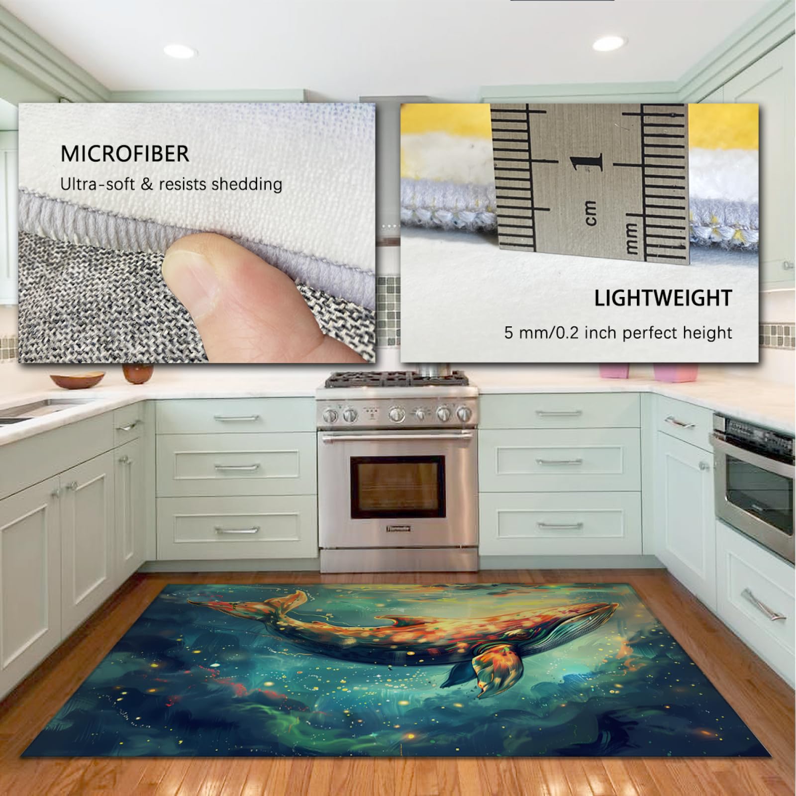 Alfombras modernas del área del sueño lindas alfombras de delfines para niños Dibujos animados de ballenas Patrones de animales Alfombras antideslizantes de la habitdecor del dormitorio 160x220cm