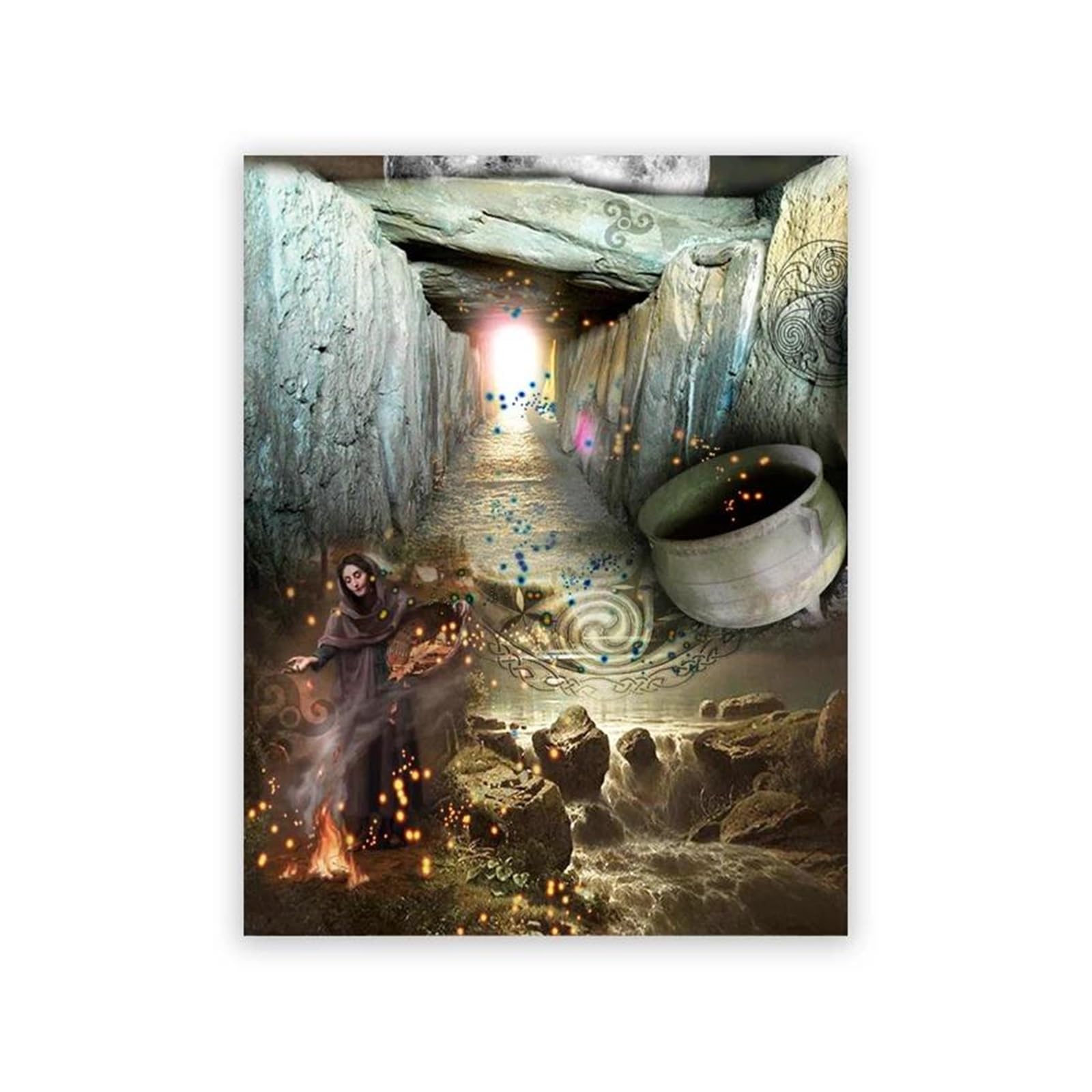 Livre des Ombres Affiches Morrigan - Déco Vintage Sorcellerie 30x42 cm