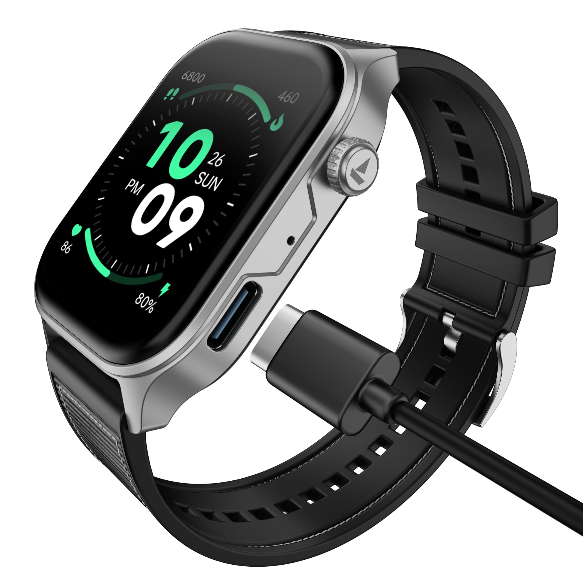 boAt Ultima Vogue 2, India's First AMOLED Type-C Smartwatch, 1.96" AMOLED Display, 1000 nits Brightness, Metal Body w/Premium Straps, 10-Days Battery Life, Smartwatch for Men & Women (Active Black)-picture-50