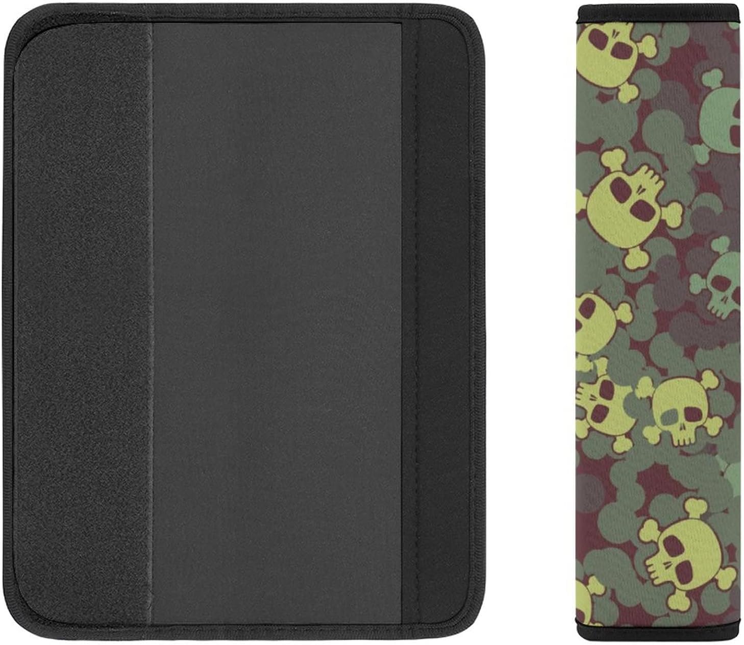 Camouflage Skulls with Bones Car Seat Belt Pads Cover Auto Seatbelt Cushion Shoulder Strap Protector Universal Interior Accessories : Automotive