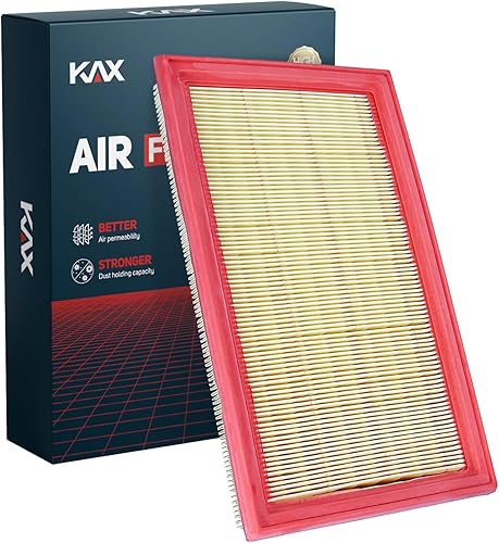 KAX Filtro de aire de motor, CA4309 de repuesto para Murano, Maxima, Pathfinder, QX60, G35 FX35, Altima, medios de filtro de aire avanzados, mayor