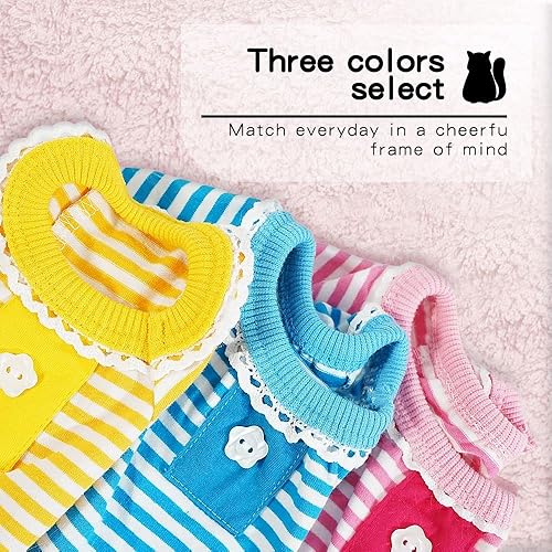 Miniatura 8 de Ropa para cachorros pijamas y mono cómodos para perros con rayas
