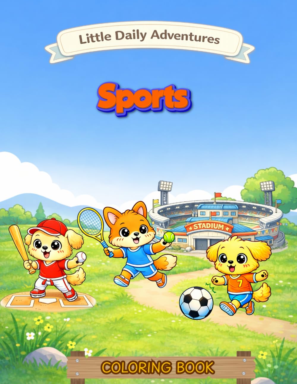 Sports: Coloring Book (Little Daily Adventures)
