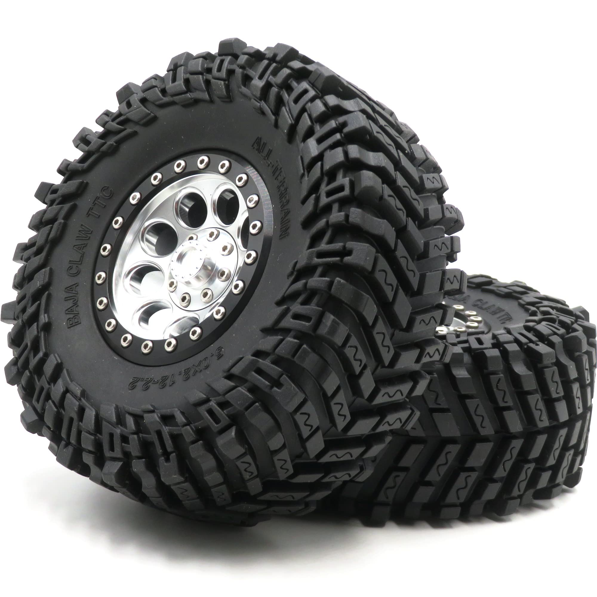 Amazon.com: HOBBYSOUL 5.0'' Tall 2.2 Beadlock Wheels and Tires