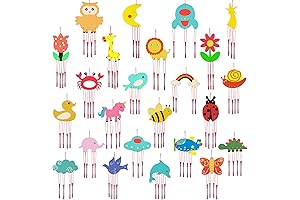 Tuanse 24 Pcs DIY Wind Chime Kits Mothers Day Gift