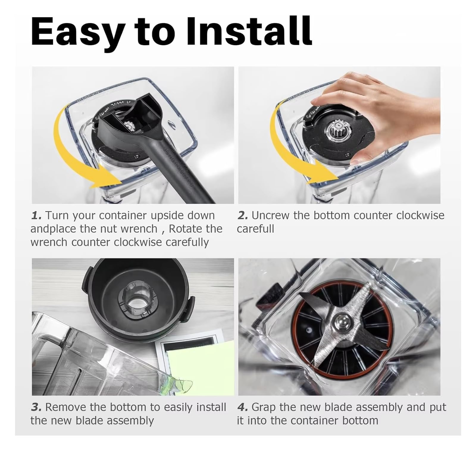 Kit de repuesto de cuchillas de licuadora Compatible con Vitamix