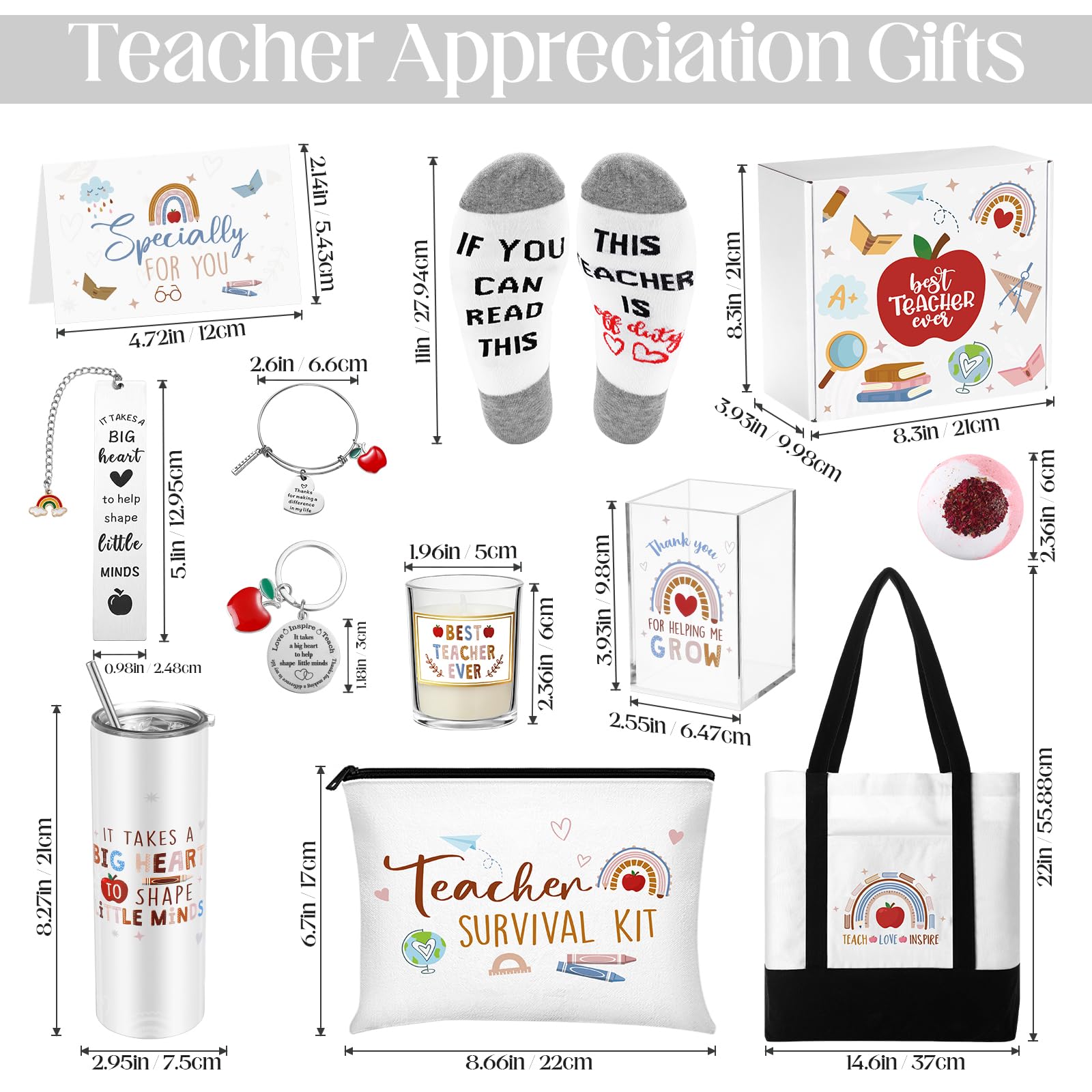 Snapklik.com : FoldTier Best Teacher Ever Gift Set: Classic Teacher ...