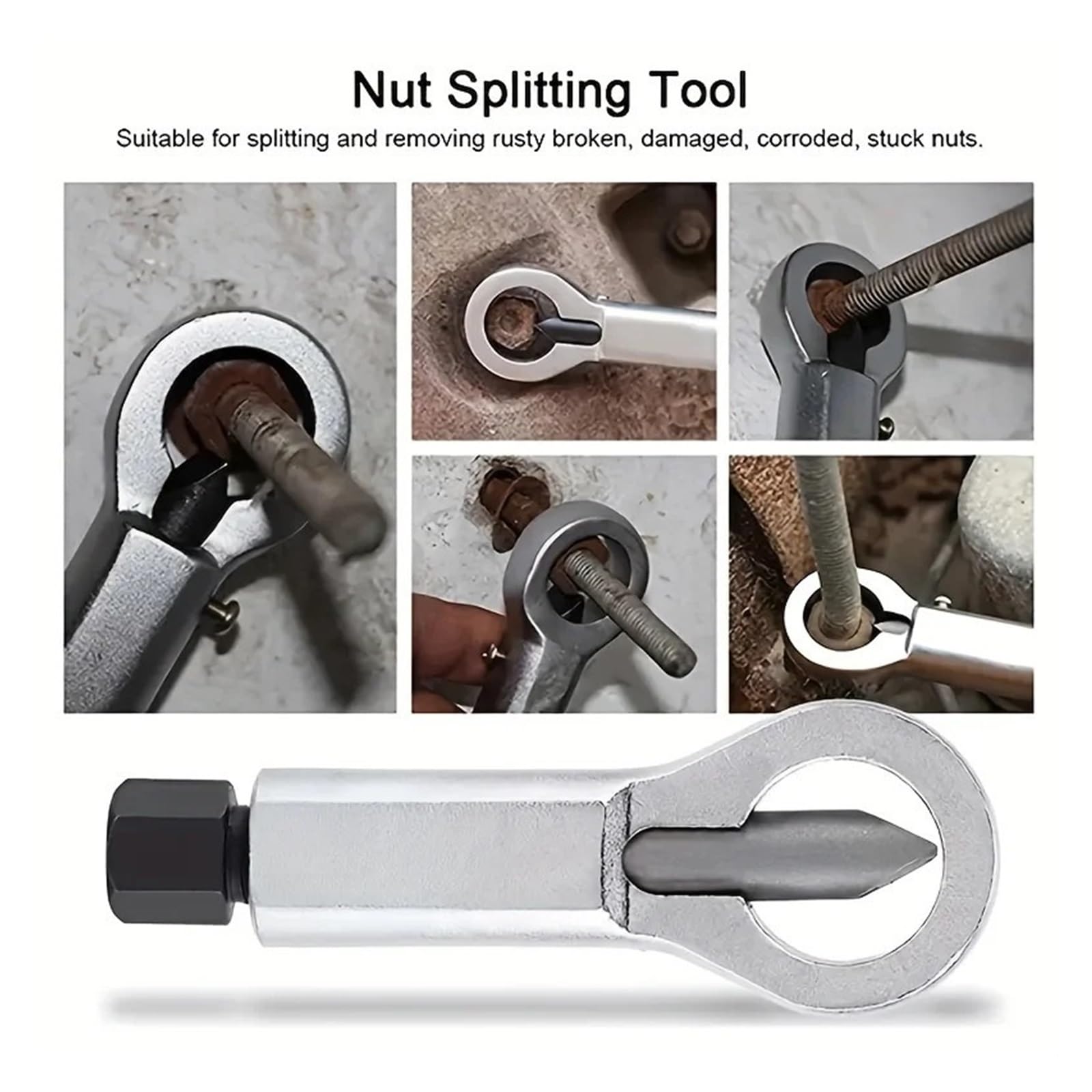 Herramienta divisora ​​de tuercas de Metal, separador resistente for quitar y dañar tuercas, herramientas de presión Manual