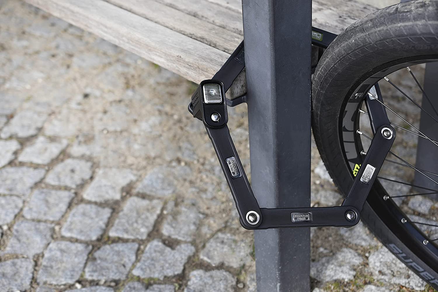 Burg-Wächter 790 90 Black składane zapięcie rowerowe z uchwytem i kluczem, e-bike, zabezpieczenie przed przewierceniem, wysokie bezpieczeństwo, długość 90 cm, kolor czarny