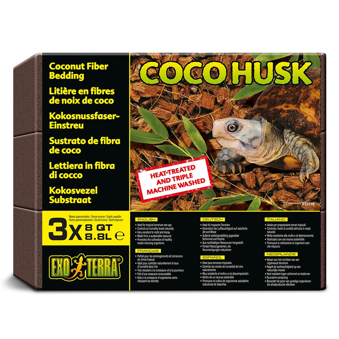 Exo Terra Coco Husk Brick : 3X 7 L rozmiar opakowania 3X 7 L