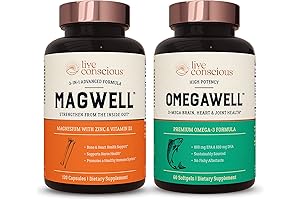 OmegaWell Fish Oil & MagWell Magnesium Zinc & Vitamin D3