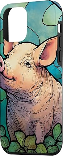 Miniatura 2 de iPhone 12 mini Pig Stained Glass Case