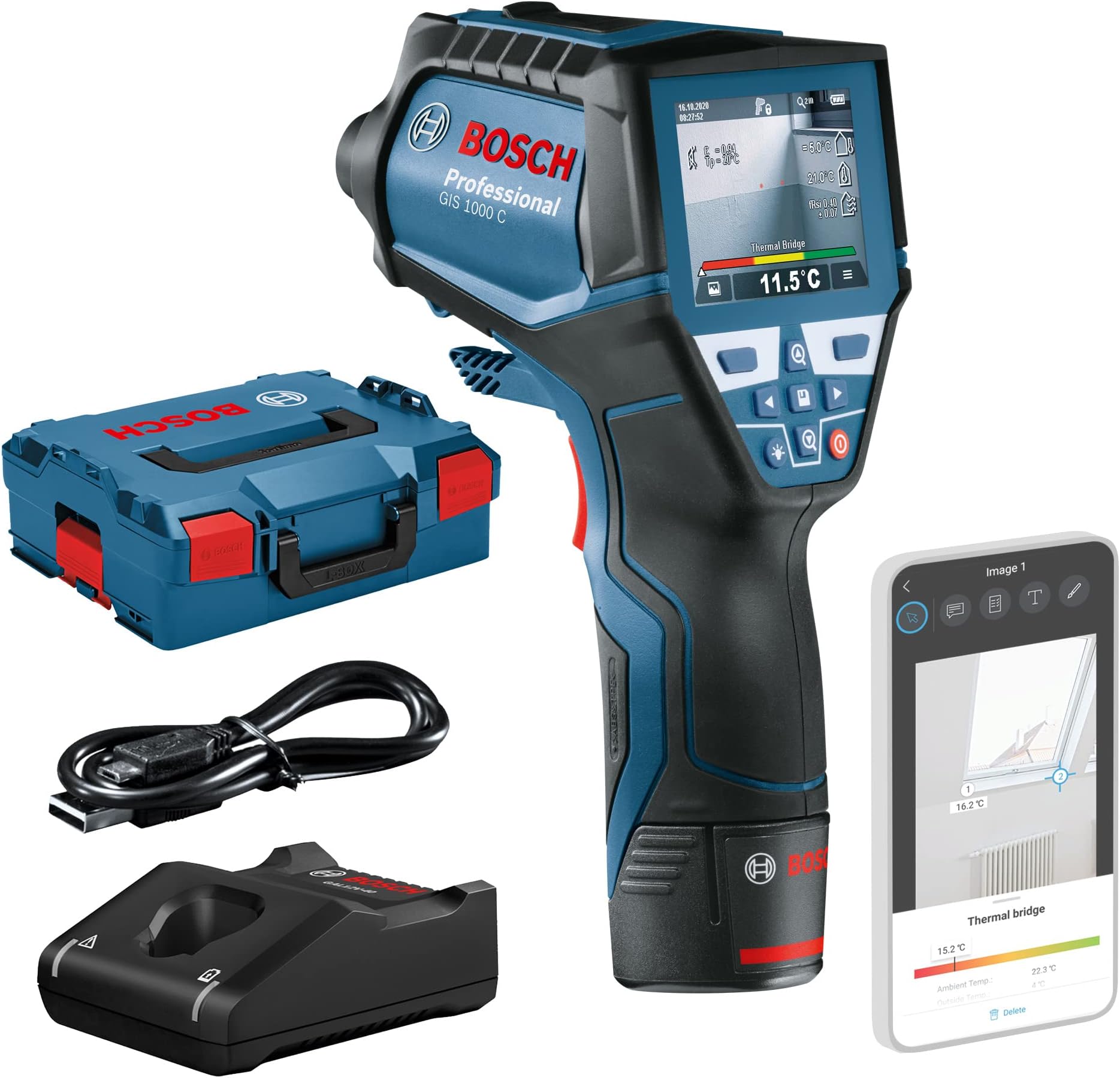 Termocamera Bosch GTC 400 C - Professionale Con App - Foto 4