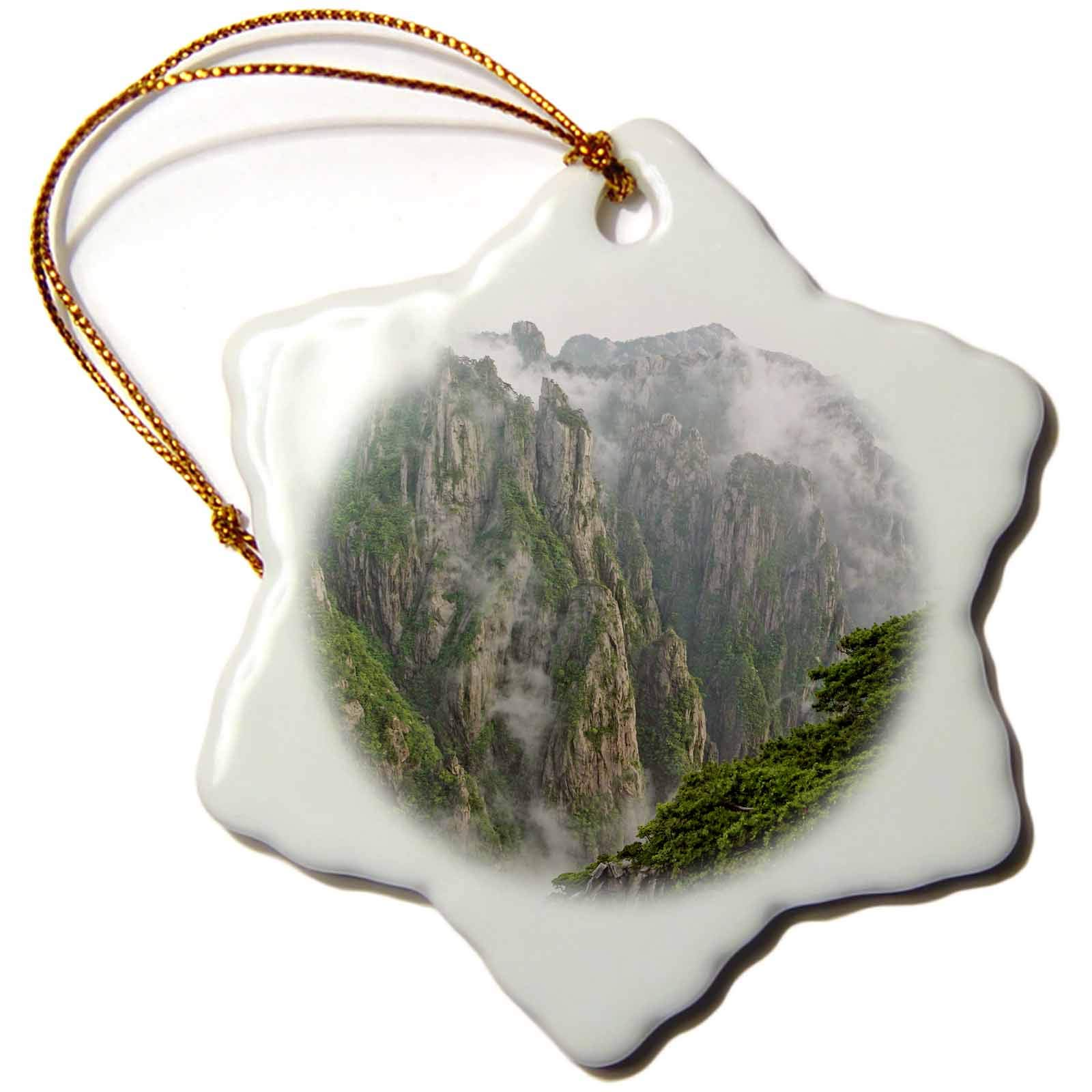 3dRose Mist on Peaks and Valleys, Grand Canyon, Mt. Huang Shan -AS07... - Ornaments (orn-73870-1)