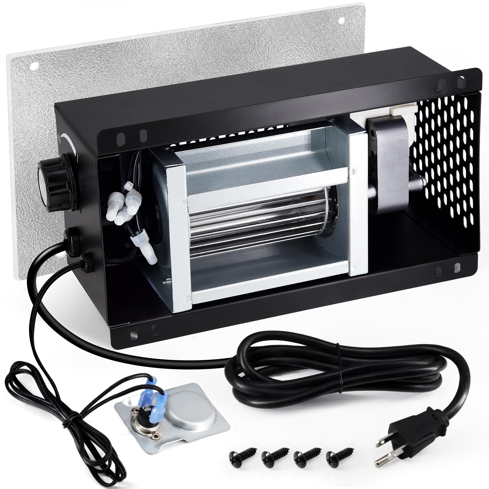 S31105 Blower with Thermostat for GHP Group, Majestic/Monessen(MHSC Brands), Majestic Dutchwest Windsor, CFM US Century Plate Steel Freestanding Wood Stove Fireplace, Drolet Stove, Squirrel Cage.