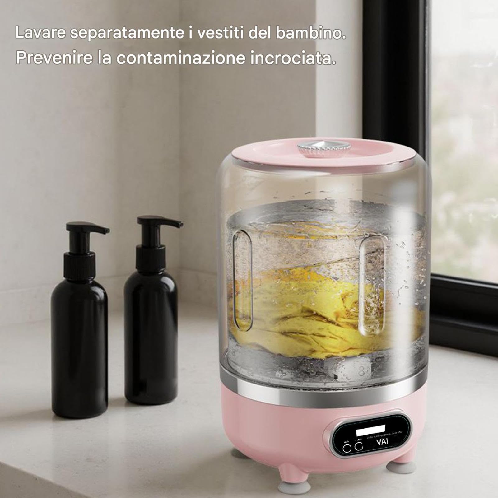 Lavatrice Portatile 3 In 1-3 Modalità Con Cestello Girevole | Lavatrice