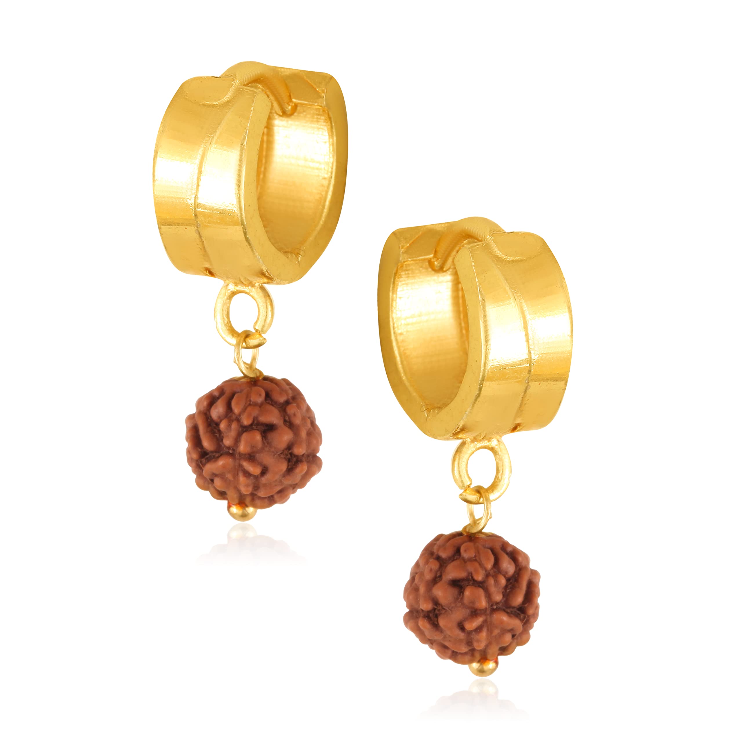 Vighnaharta Filigree work Gold Plated alloy Hoop Earring Clip on fancy rudraksha stone drop Bali Earring valentine day gift valentineday gift for her gift for him gift for women gift for men love gift gifts ValentinesDay2023 for Women and Girls [VFJ1 (B09T6TV51T) Amazon Price History, Amazon Price Tracker