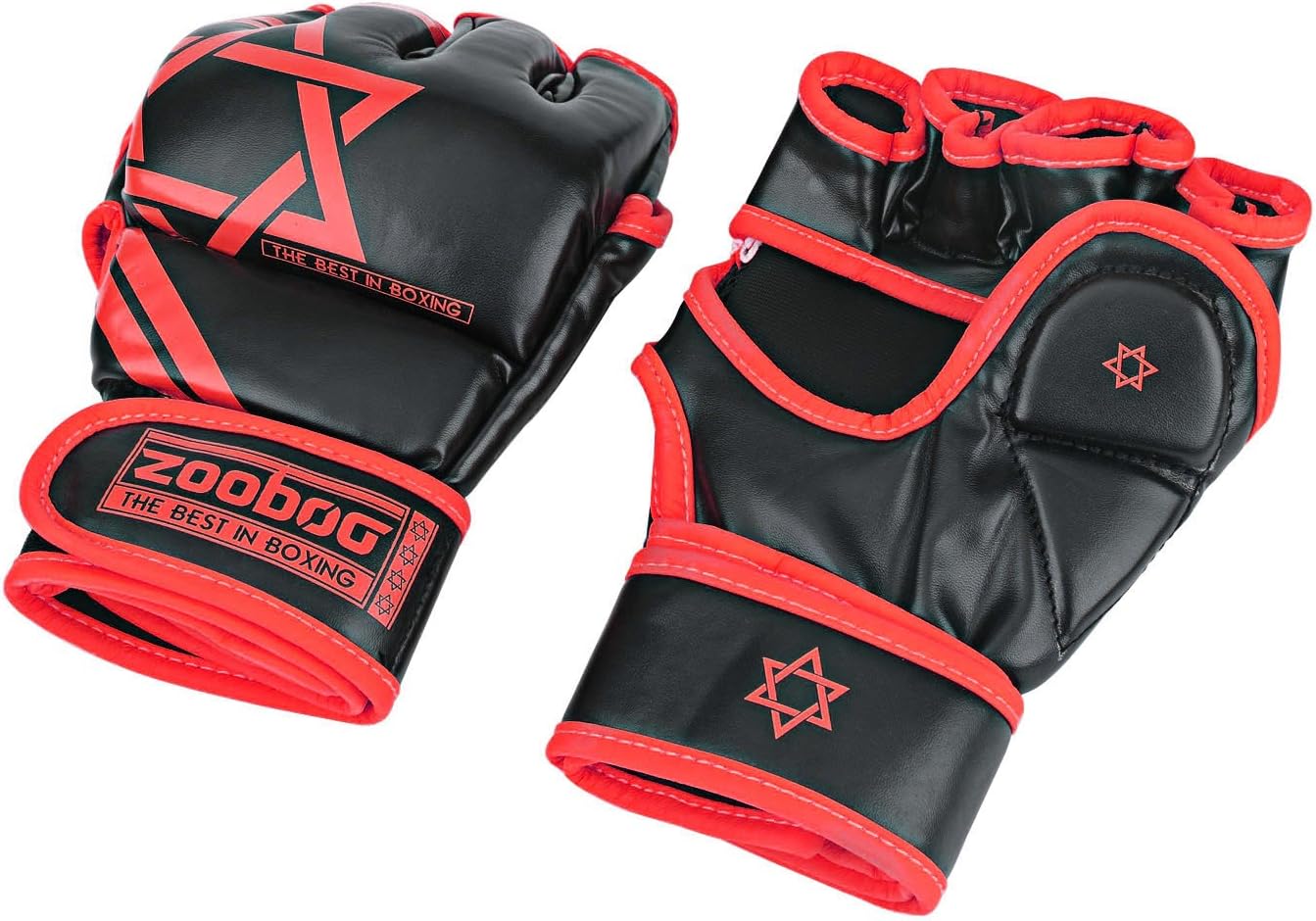 Flexzion Half Finger Boxing Gloves Grappling MMA Muay Thai UFC