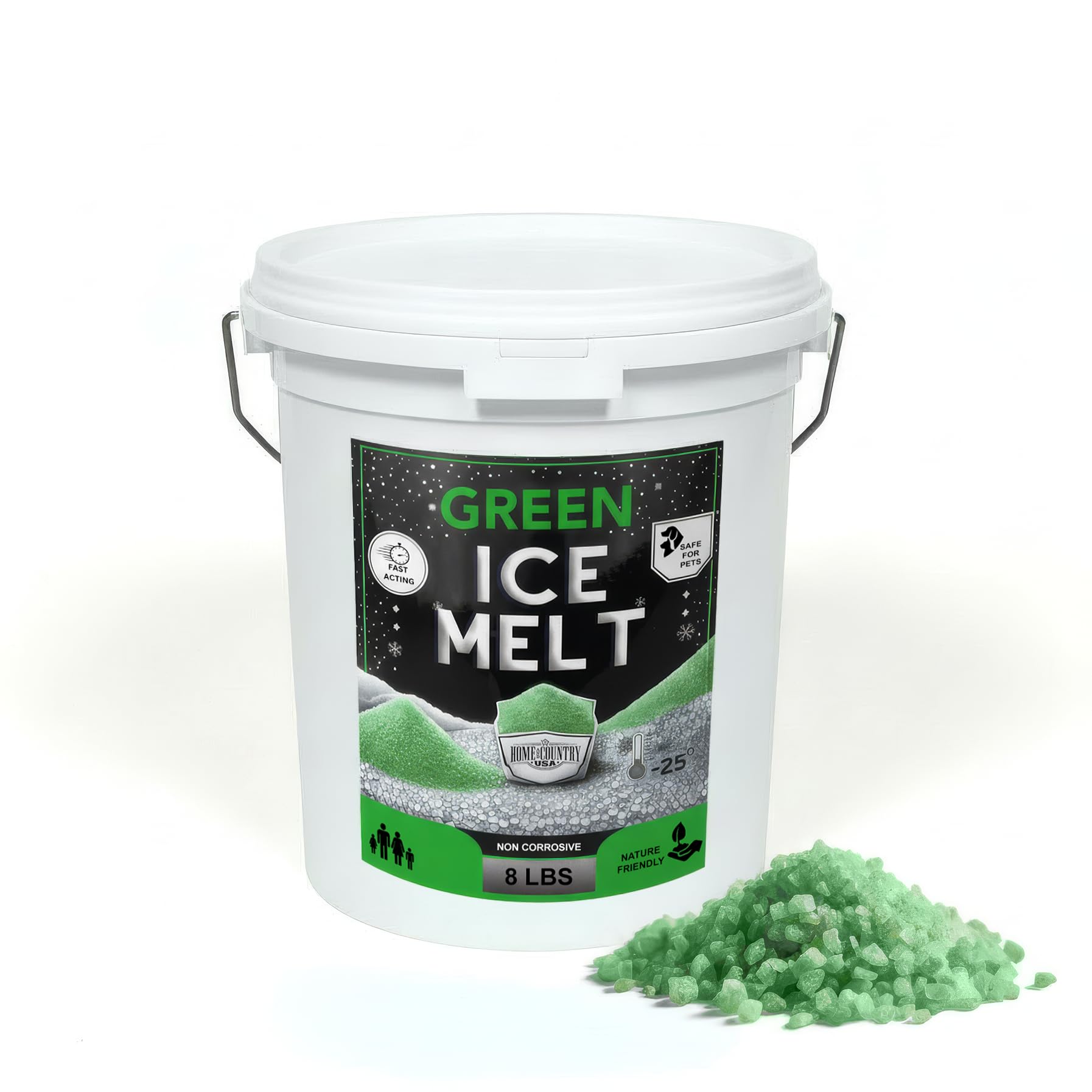 Amazon.com : Green Ice Melt -25°F Effective, Pet Safe Eco-Friendly