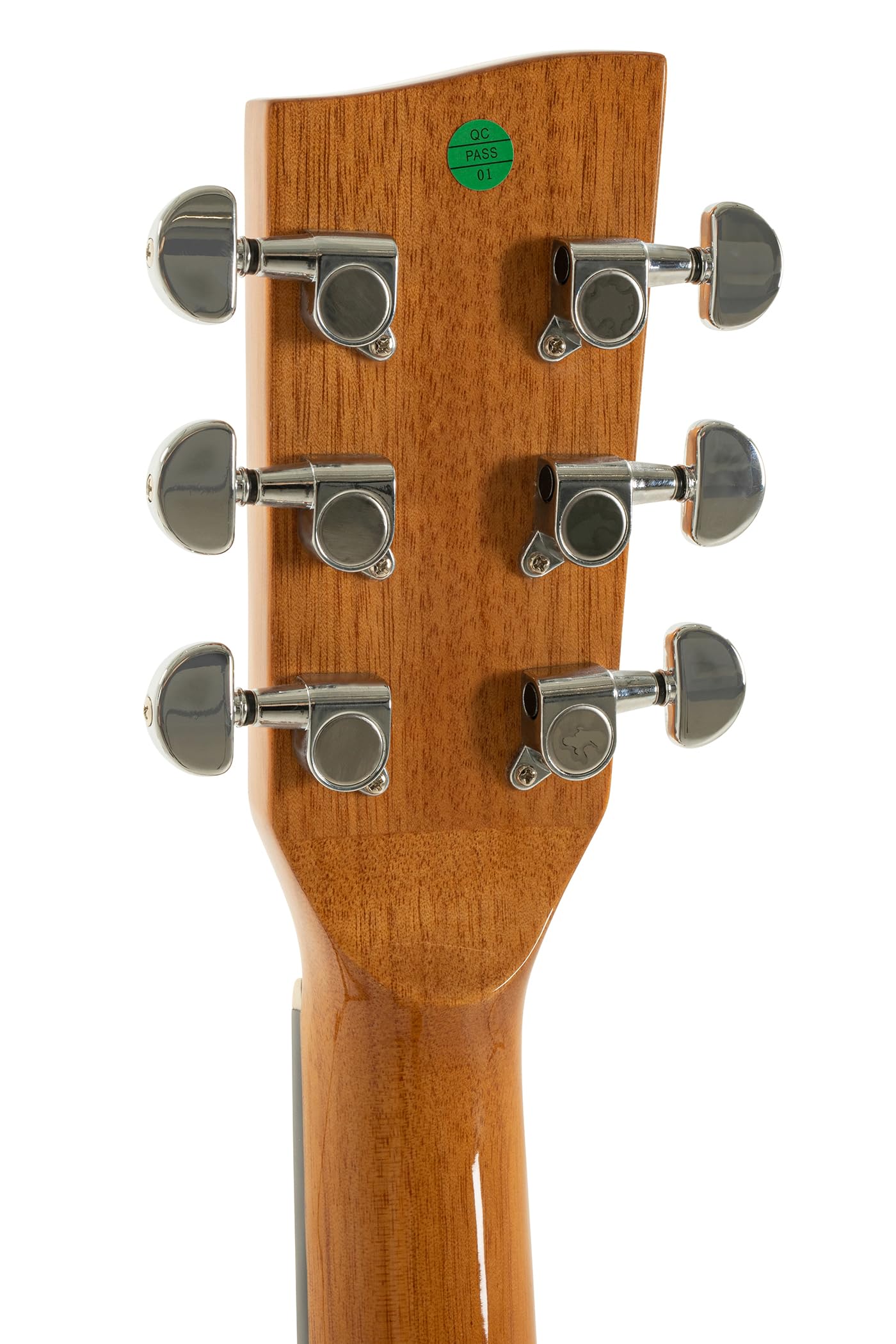GEWA Gitarren-Banjo 6-saitig Serie Select - Mahagoni-Kessel Ø 33,5cm - Mahagoni-Resonator - inkl. Koffer - REMO Weatherking Fell - Naturfarben - Hochglanzlackiert