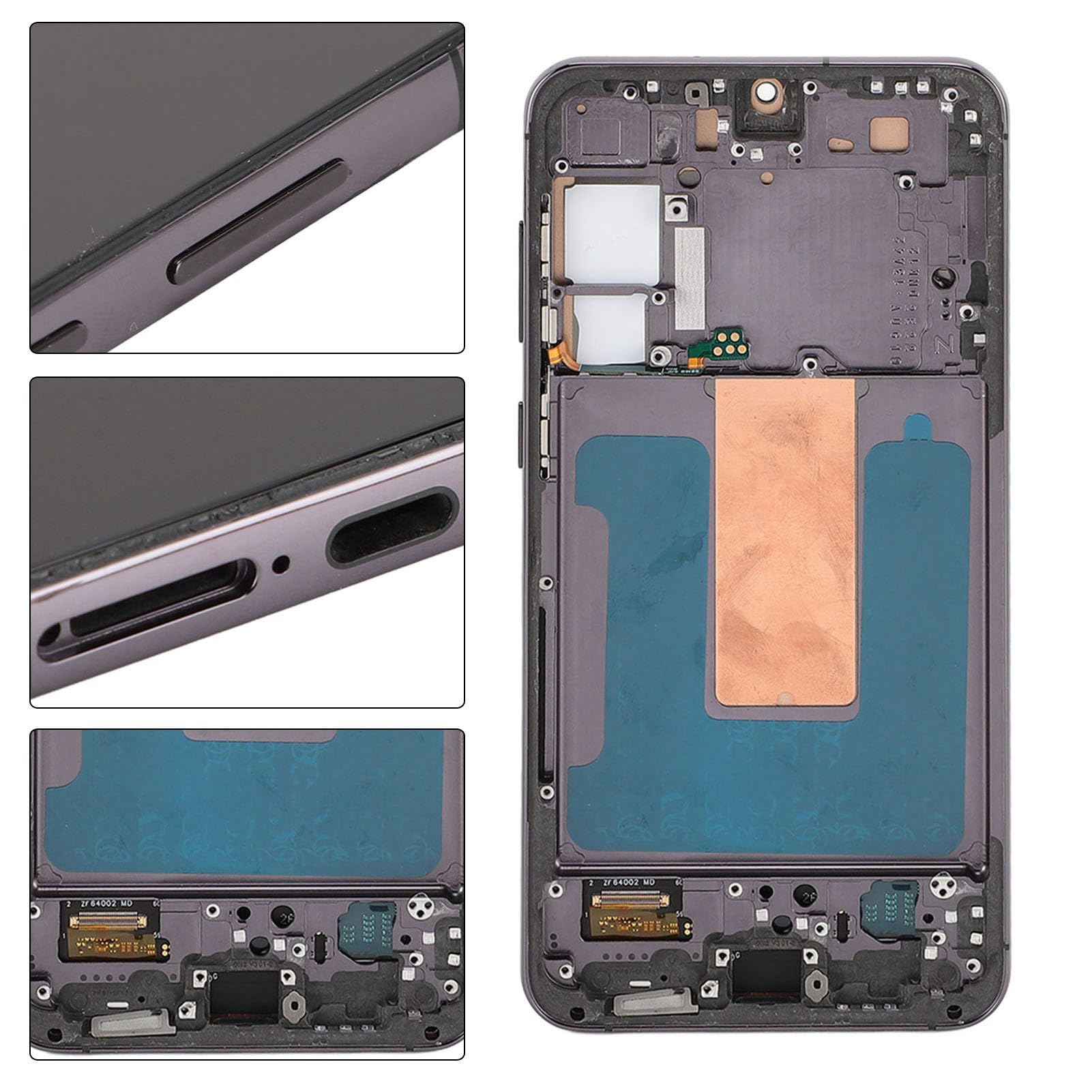 EIMSOAH Zespół Dotykowego Digitizera LCD do S23 Plus w Wersji Amerykańskiej Wymiana Czarnego Ekranu Telefonu, Wyraźna jakość Obrazu, Kompletny Zestaw z przyssawką do Podważania, Idealne Rozwiązanie