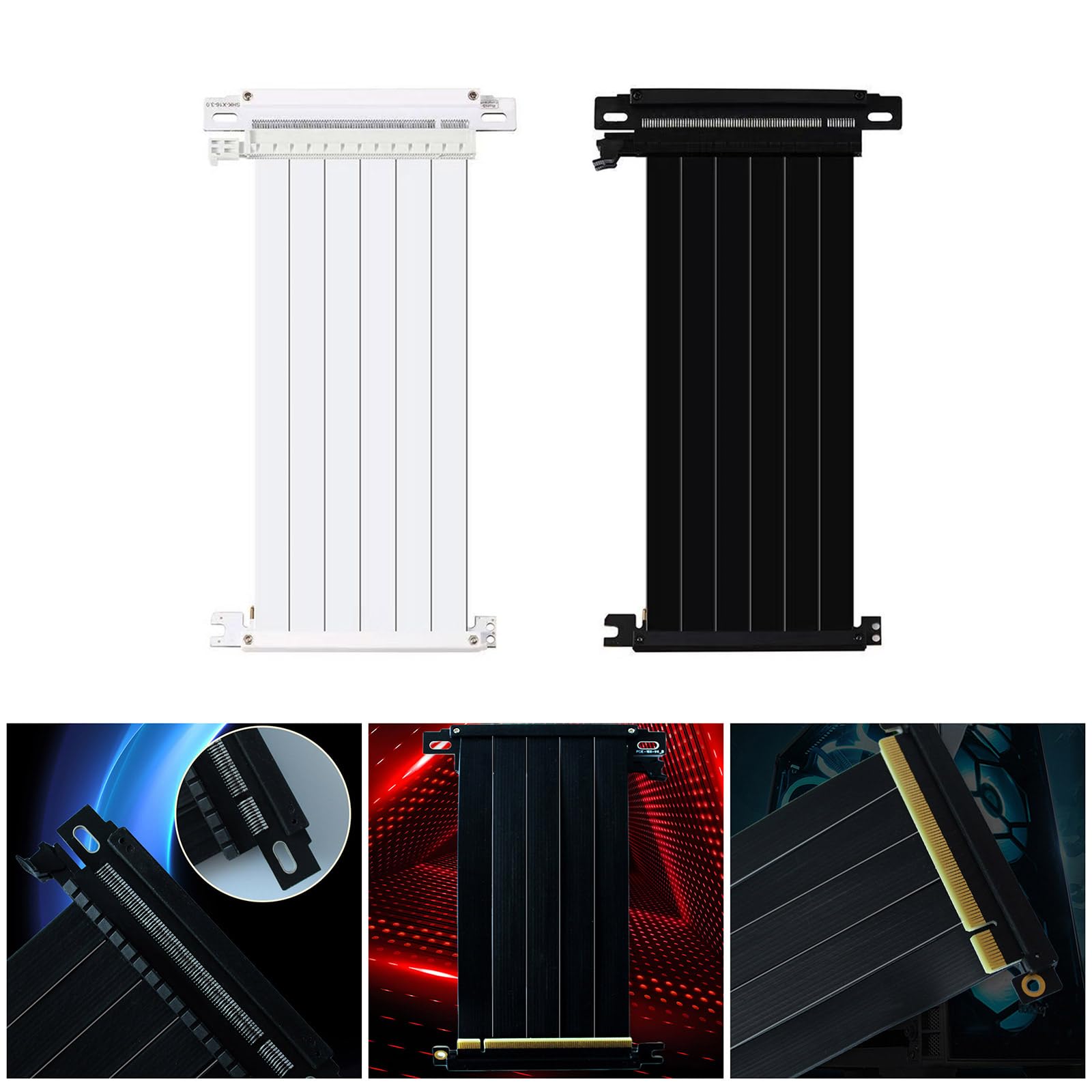 Cavo di estensione della scheda grafica PCIE X16 PCIE4.0 X16 maschio a 90 gradi 180 gradi cavo femminile Bi-inverso
