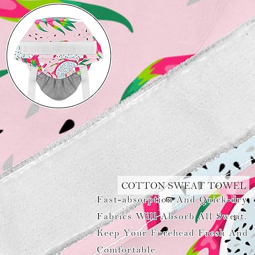 Miniatura 2 de FFLOWER 2 gorras de trabajo con botones, banda para el sudor, dibujos animados, dinosaurio, cohete, cinta para atar en la parte trasera, Multicolor