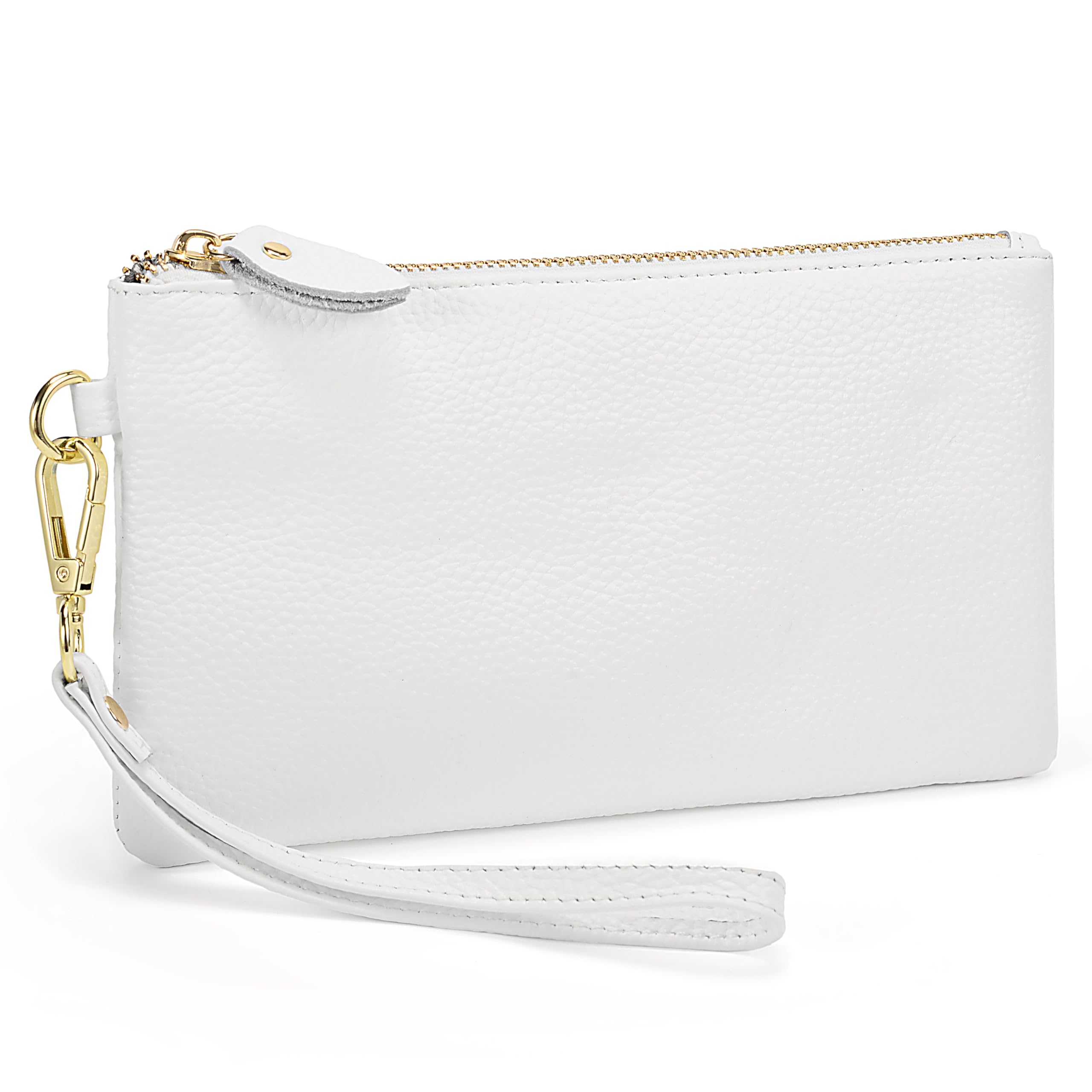 Uromee Genuine Leather Wristlet Wallet Clutch Purses with Detachable Chain