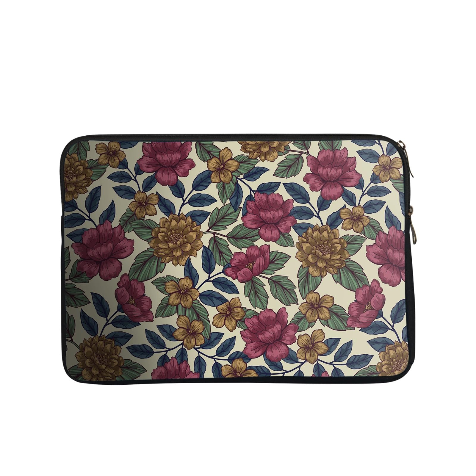 Sleevemantra Floral Design 1 Laptop Sleeve - 15.6 inch Protective Cover with Soft Velvet Lining for Laptop & MacBook, Multi-Colored (B0CGB12HDD) Amazon Price History, Amazon Price Tracker