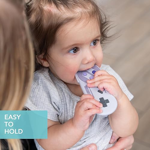 Miniatura 2 de Bumkins Llaves de juguete para dentición de bebé, chupete de silicona flexible suave, seguro de masticar, alivio fresco de las encías, esenciales