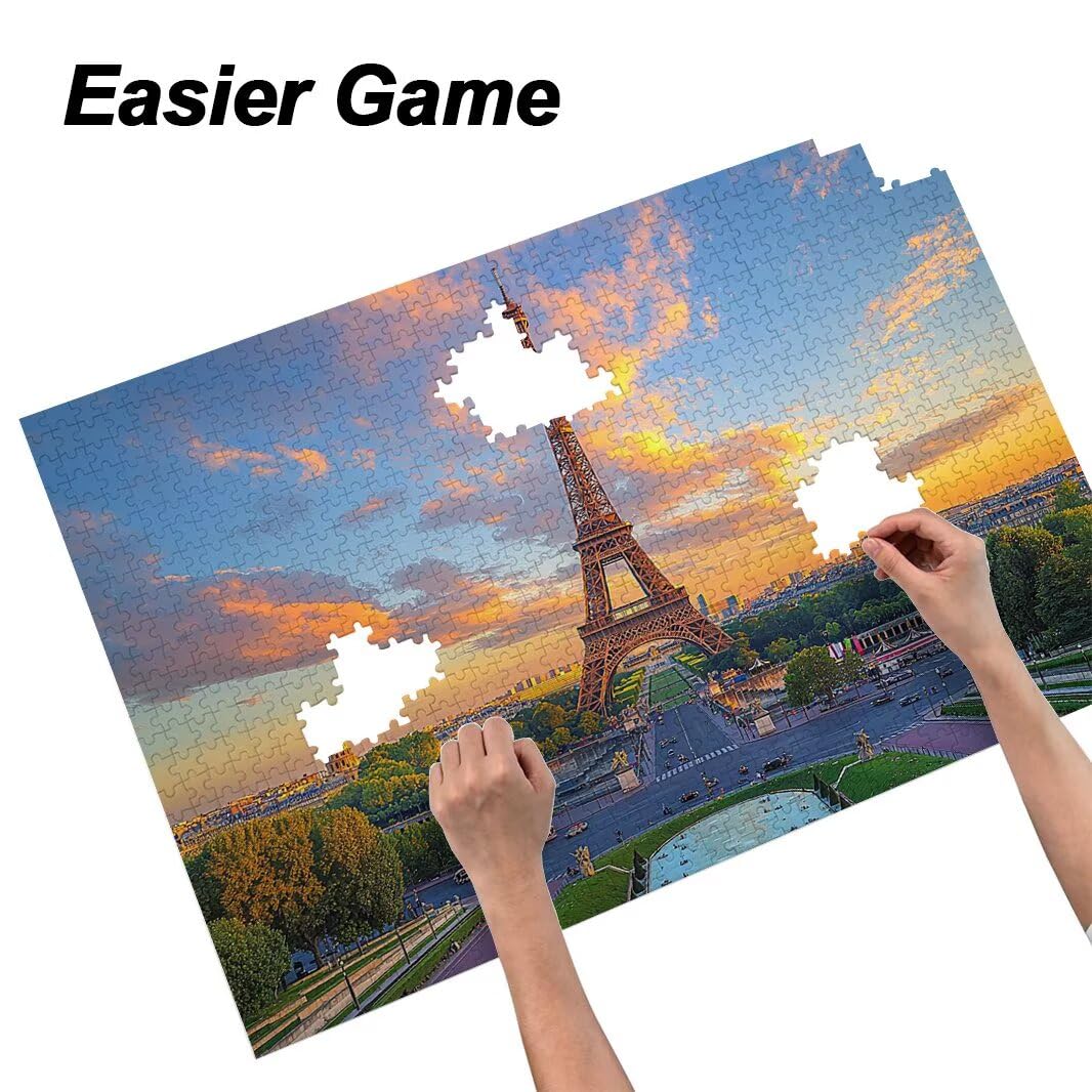 Puzzle 1000 Pezzi, Puzzle Parigi per Adulti, 70x50cm, Compact Box -4488